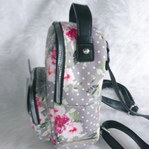 Betsey Johnson French Bulldog Mini Backpack with Matching Credit Card Wallet - Picture 4 of 16